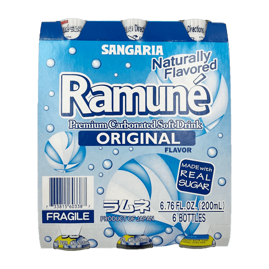 Sangaria Ramune Original Flavor 6.76oz(200ml) 6 Packs - Anytime Basket