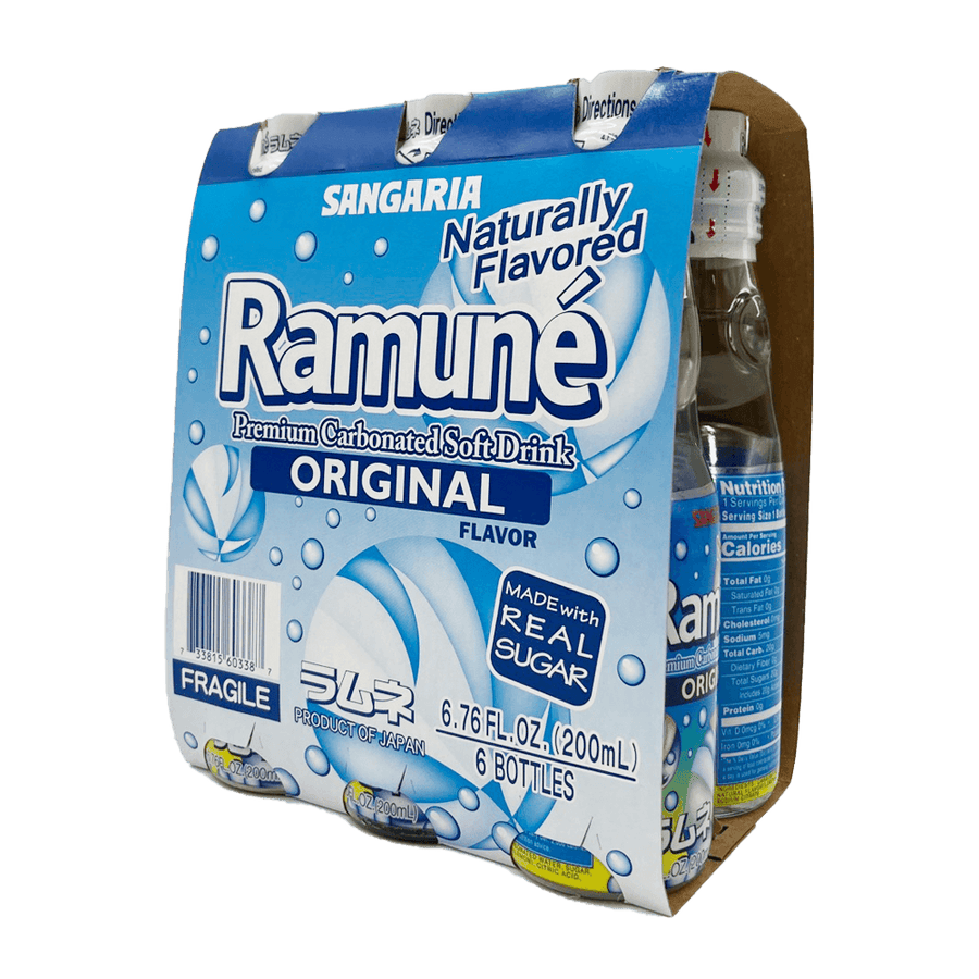 Sangaria Ramune Original Flavor 6.76oz(200ml) 6 Packs - Anytime Basket