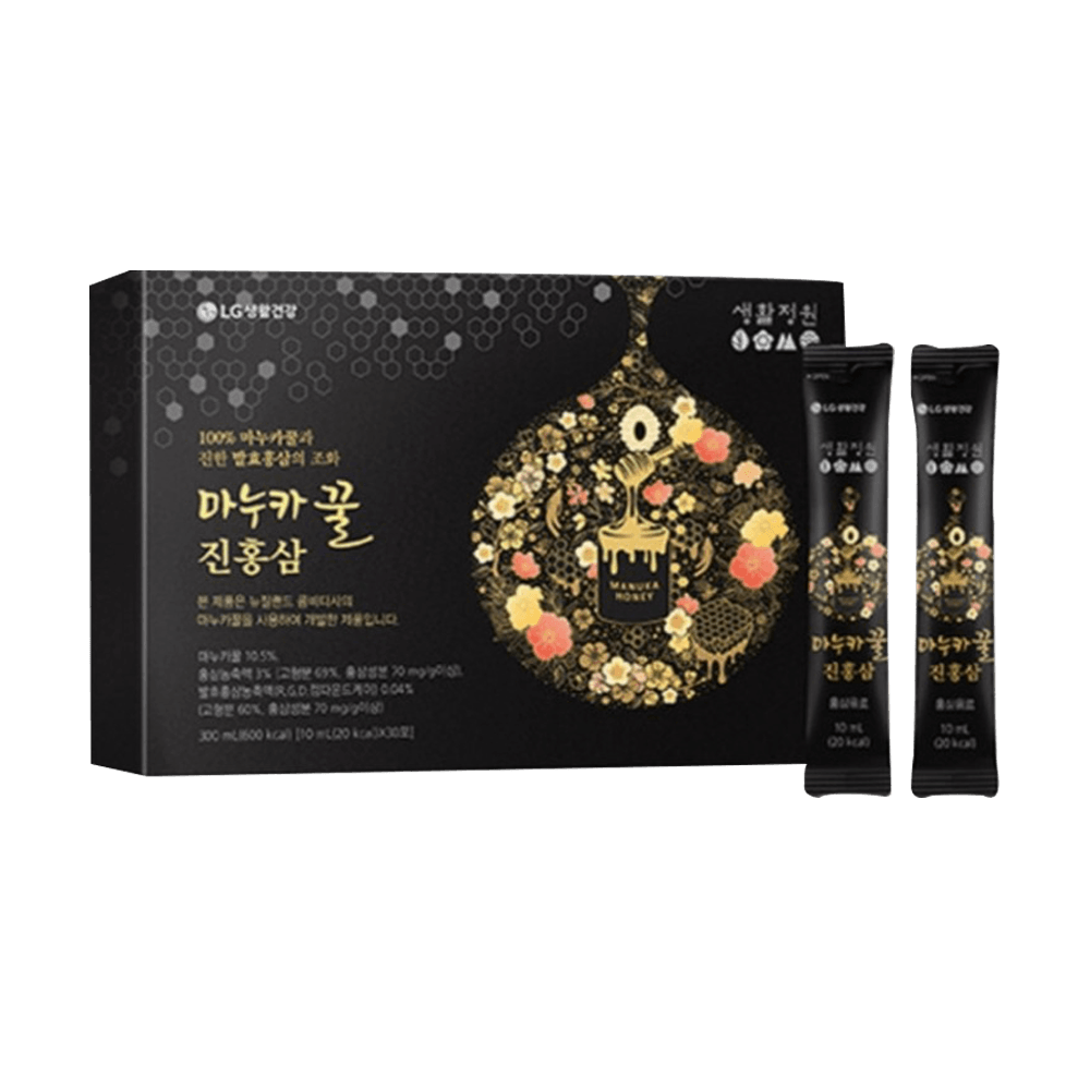 LG Household&Health Care Retune Manuka Honey Original Red Ginseng 0.34oz(10ml) 30 Packets - Anytime Basket