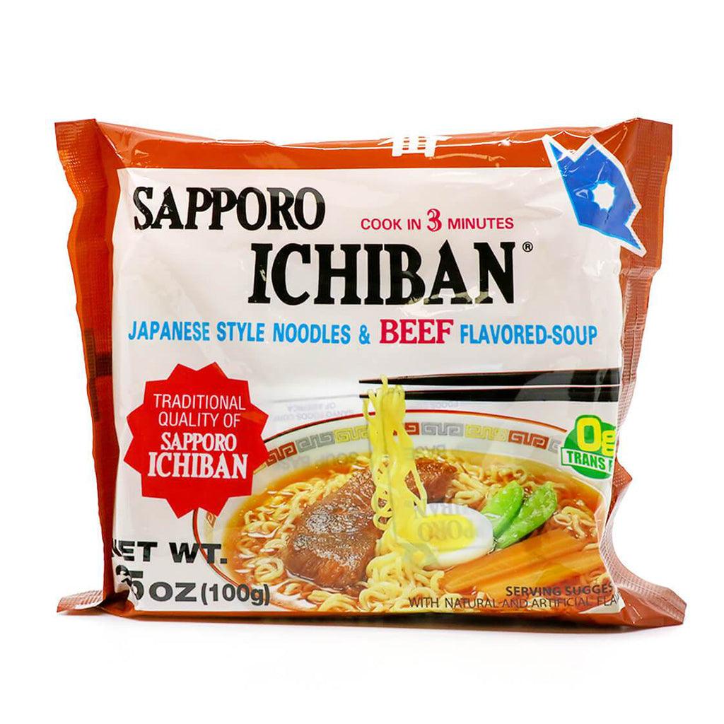 SAPPORO ICHIBAN Japanese Style Noodles & Beef Flavored-Soup - Anytime Basket