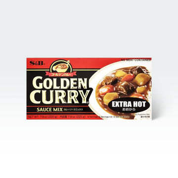 S&B Golden Curry Sauce Mix Extra Hot Flavor 7.8oz(220g) - Anytime Basket
