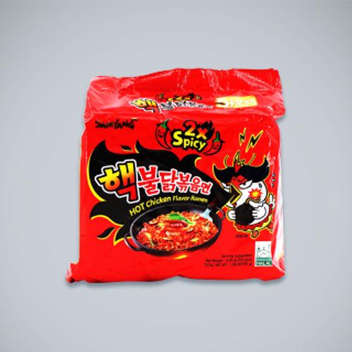 Samyang Buldak Extra Hot Chicken Flavor Ramen 4.94oz(140g) x 5 Packs - Anytime Basket