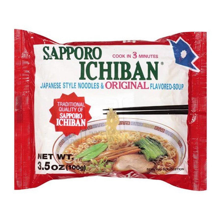 Sapporo Ichiban Original Flavored Soup Japanese Style Noodles, 3.5 Oz - Anytime Basket