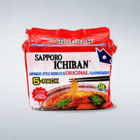 Sapporo Ichiban Original Flavored-Soup Family pack 3.5oz(100g) x 5 Packs - Anytime Basket