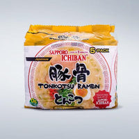 Sapporo Ichiban Tonkotsu Flavor-Soup Family pack 3.7oz(105g) x 5 Packs - Anytime Basket