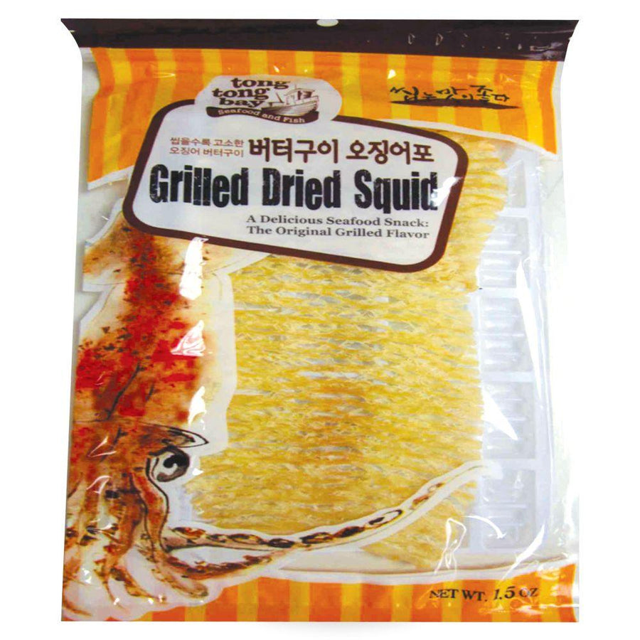 Tong Tong Bay Seasoned Dried Squid 1.5oz(43g) - Anytime Basket