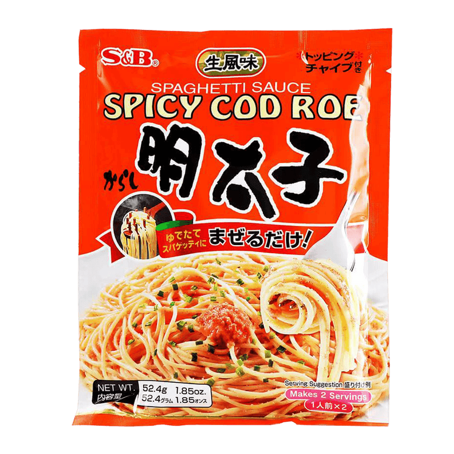 S&B Spaghetti Sauce Spicy Cod Roe 1.85oz(52.4g) - Anytime Basket
