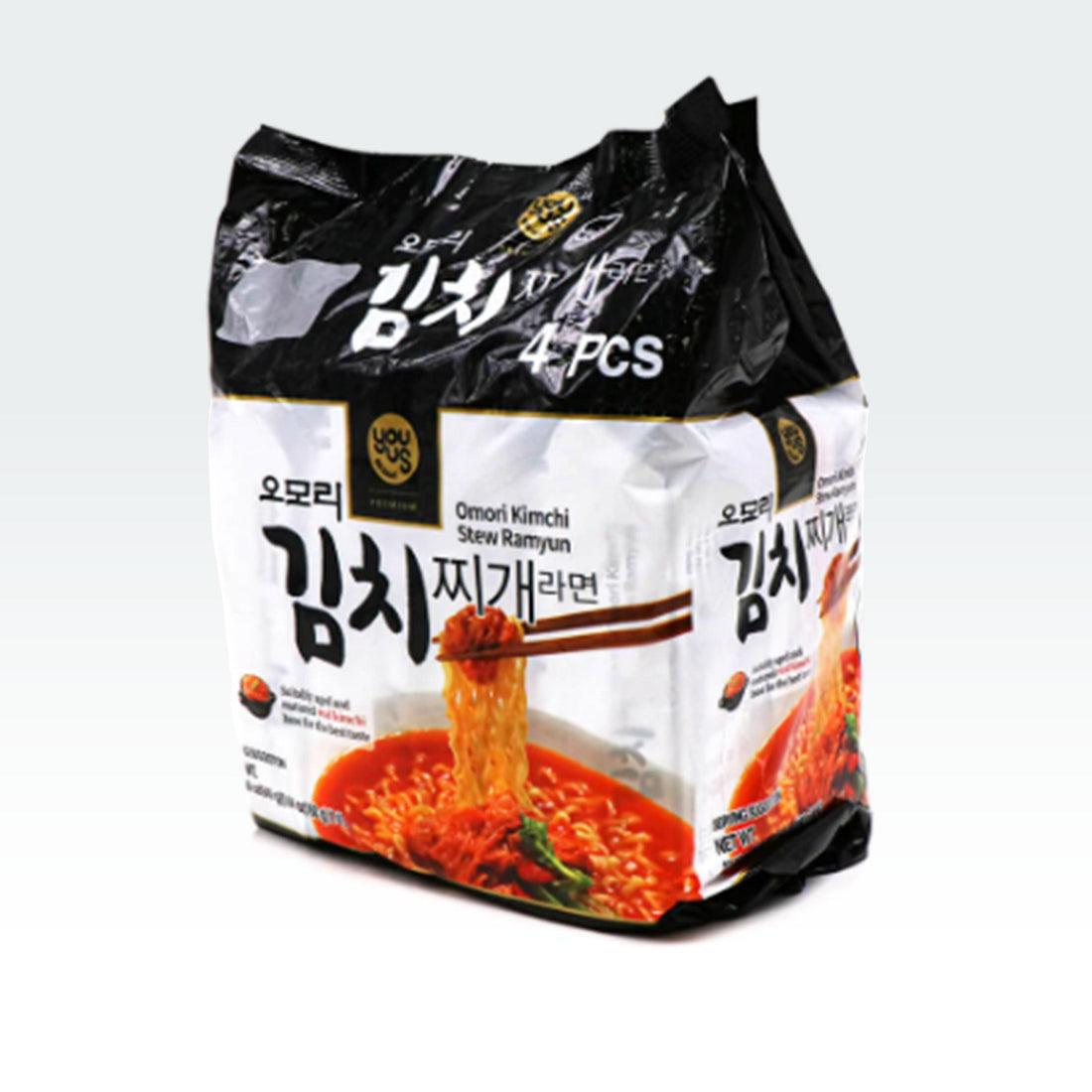 You Us Omori Kimchi Stew Ramyun 5.64oz(160g) x 4 Packs - Anytime Basket