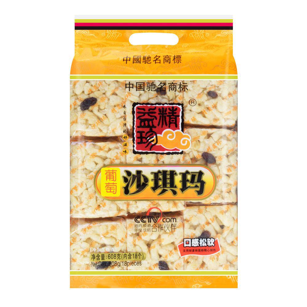 Jingyizhen Sachima Raisin Flavor Soft Flour Cakes 18.27oz(518g) - Anytime Basket
